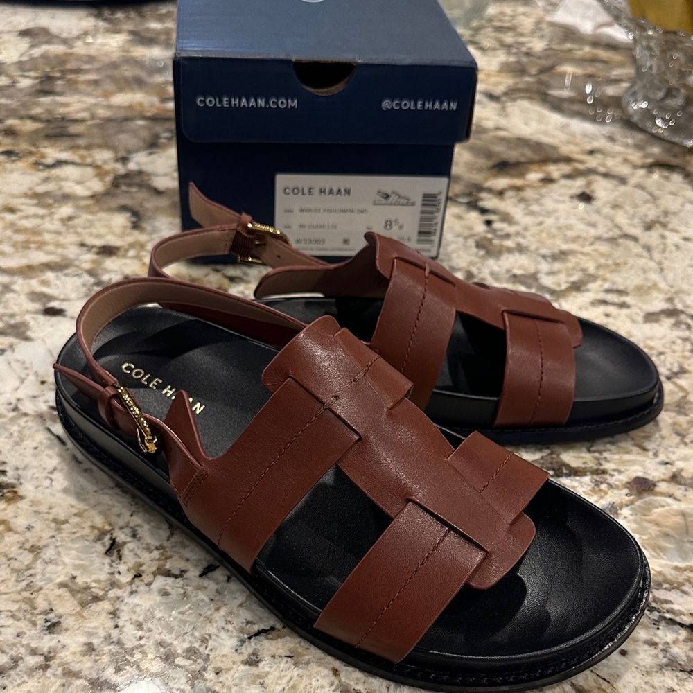 Cole Haan Women’s Brown Leather Sandals